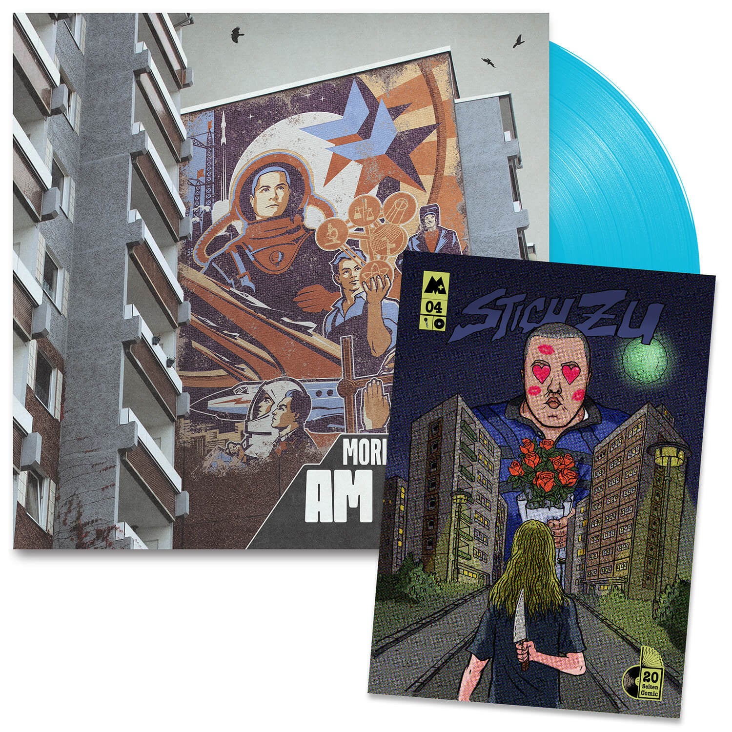 Morlockk Dilemma - Am Grund 2LP (LTD Blue-Edition, inkl. Comic)