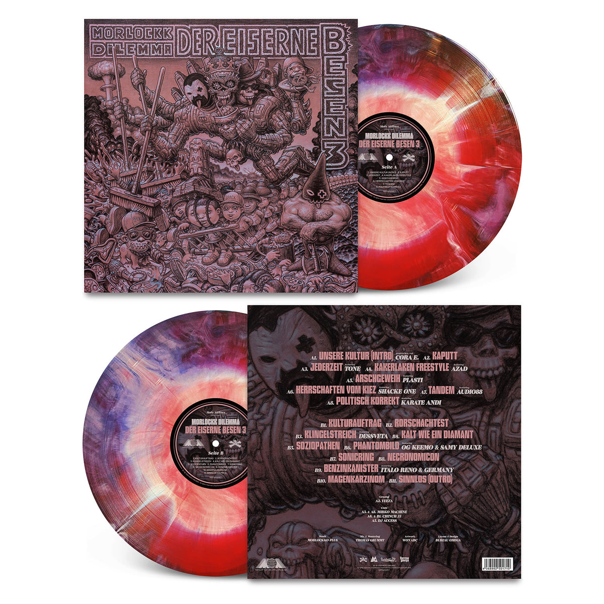 Morlockk Dilemma - Der Eiserne Besen 3 LP (LTD Tie Dye-Edition)