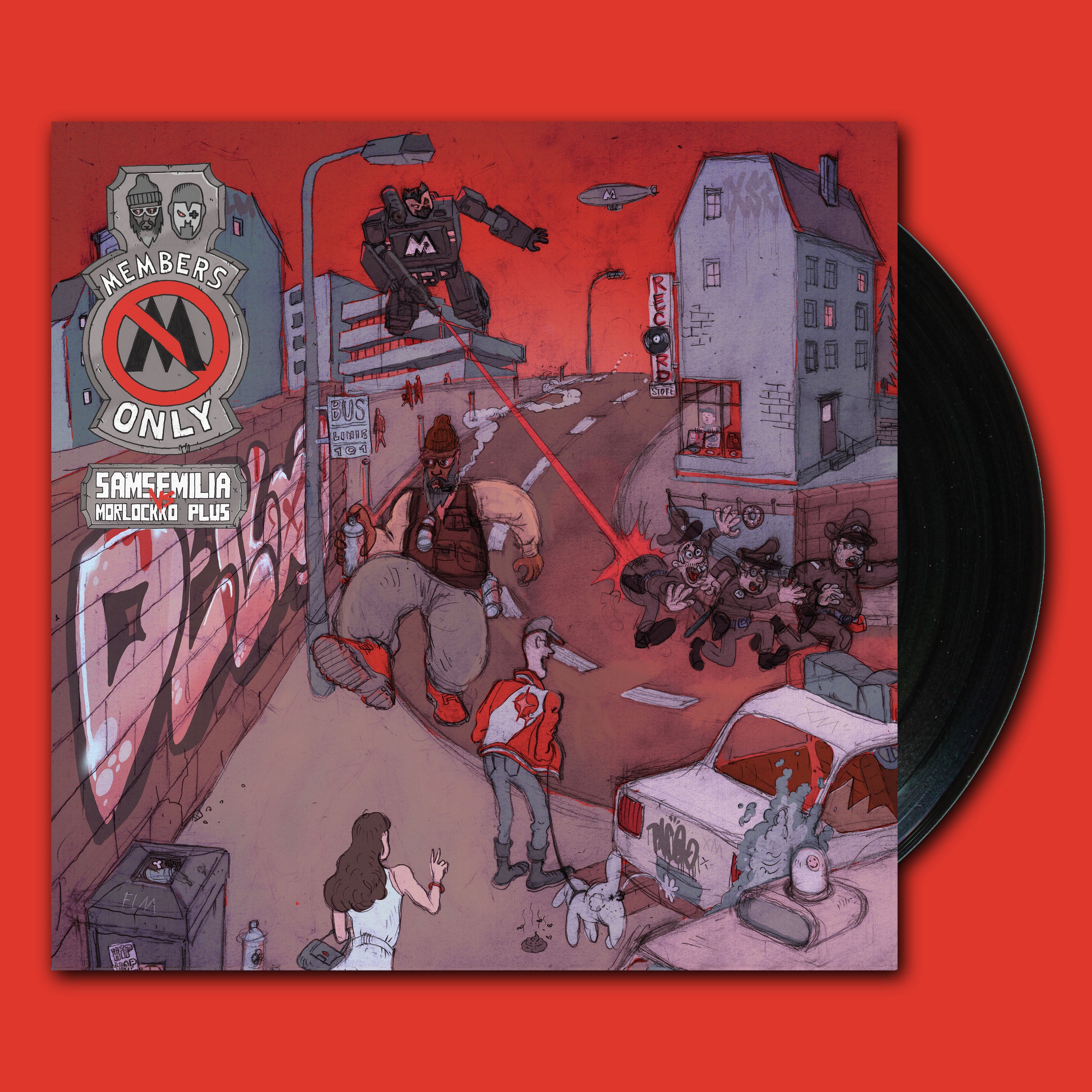 Samsemilia vs. Morlockko Plus - Members Only LP (Standard-Edition)