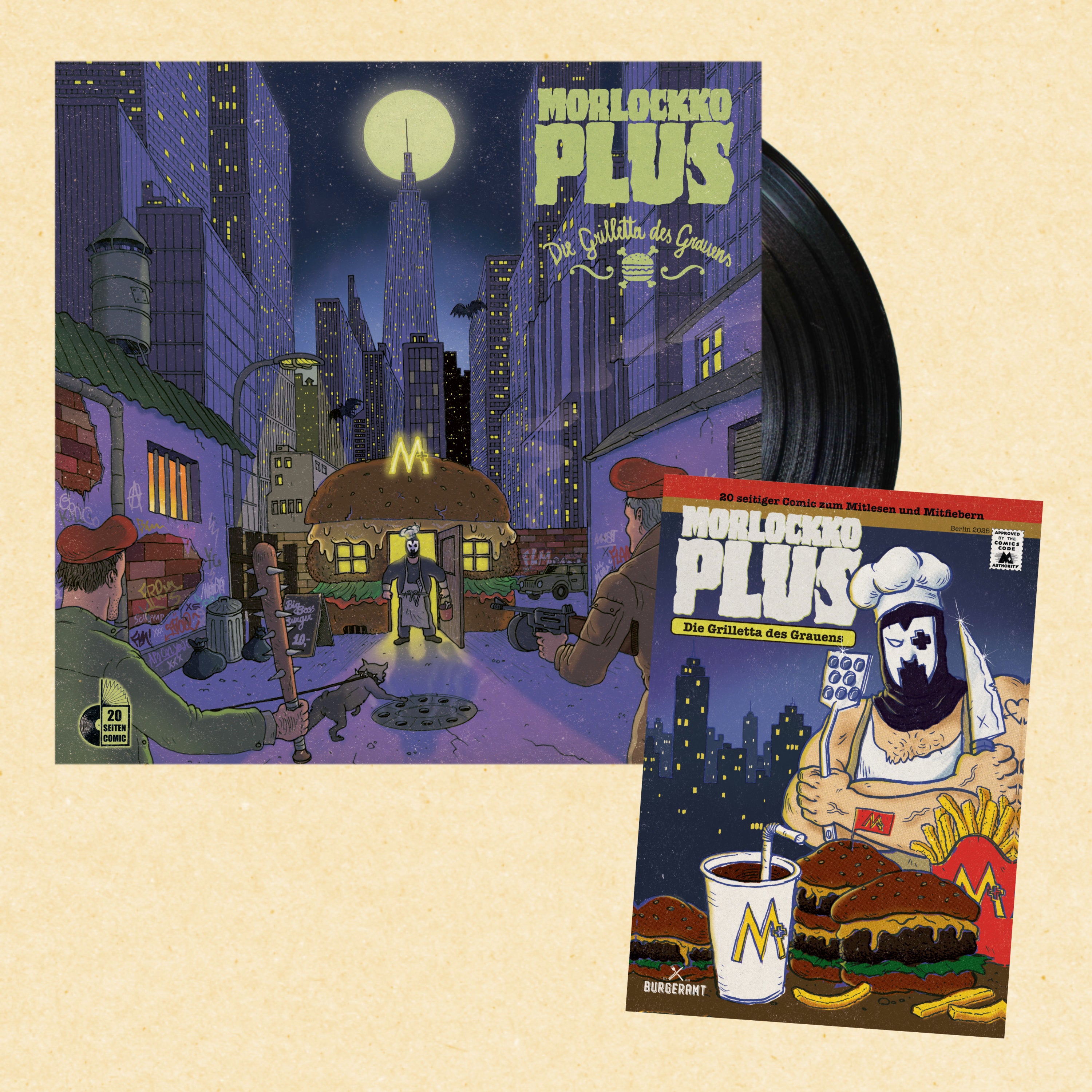 Morlockko Plus & Die Grilletta des Grauens LP (inkl. Comic)