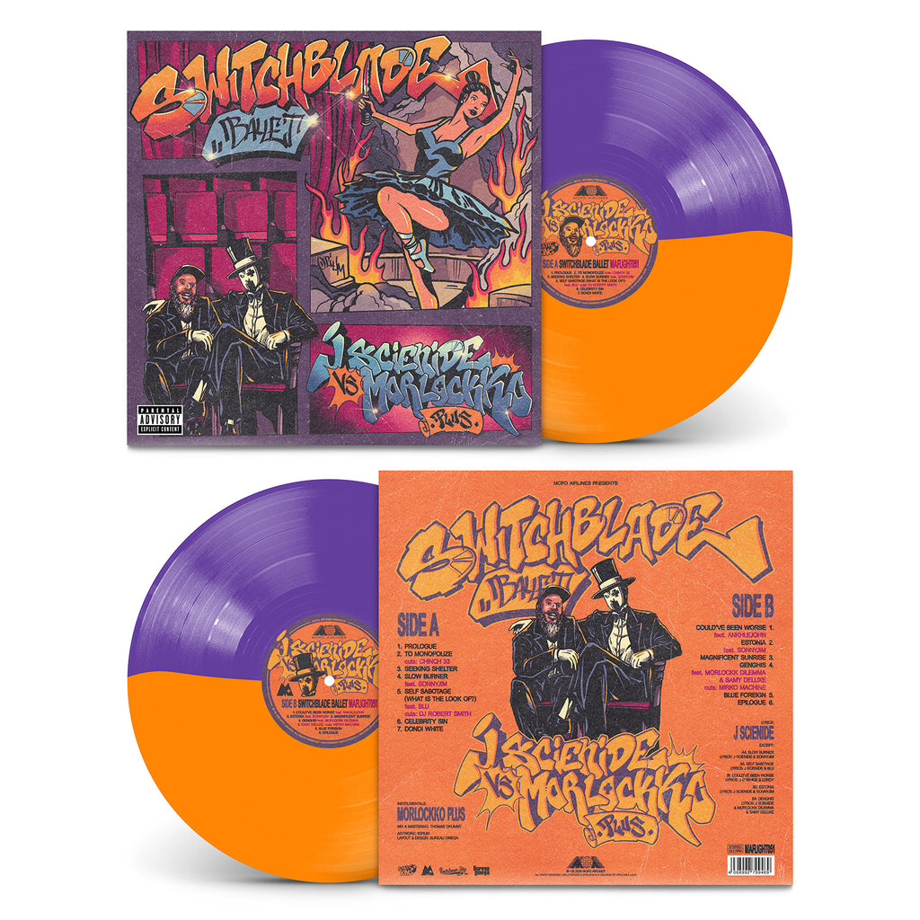 J Scienide vs Morlockko Plus - Switchblade Ballet LP (LTD Split-Color)