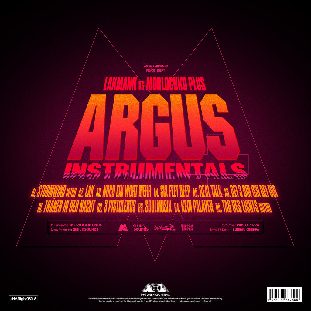 Lakmann vs. Morlockko Plus - Argus Instrumental LP