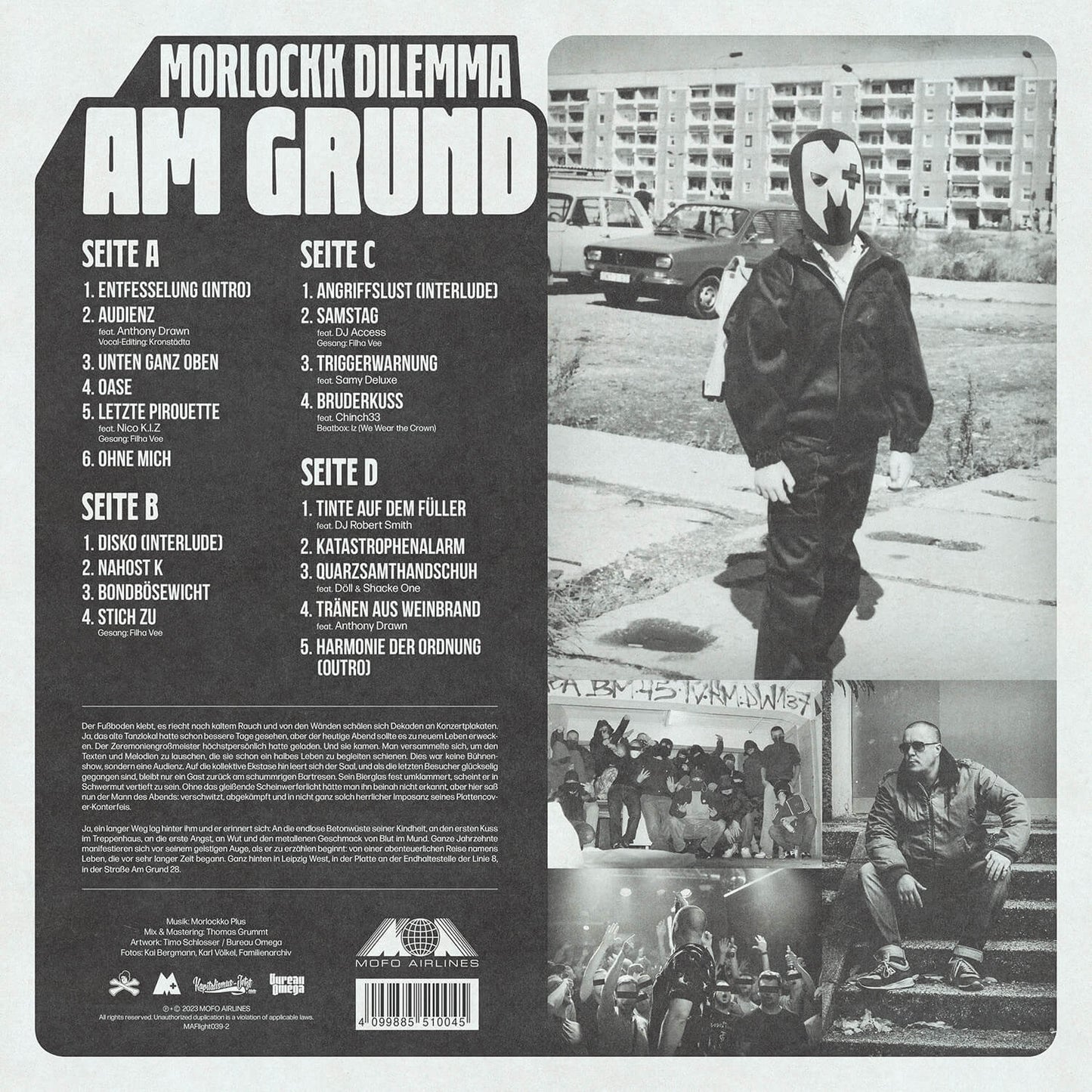 Morlockk Dilemma - Am Grund 2LP (LTD BLUE EDITION, inkl. Comic)