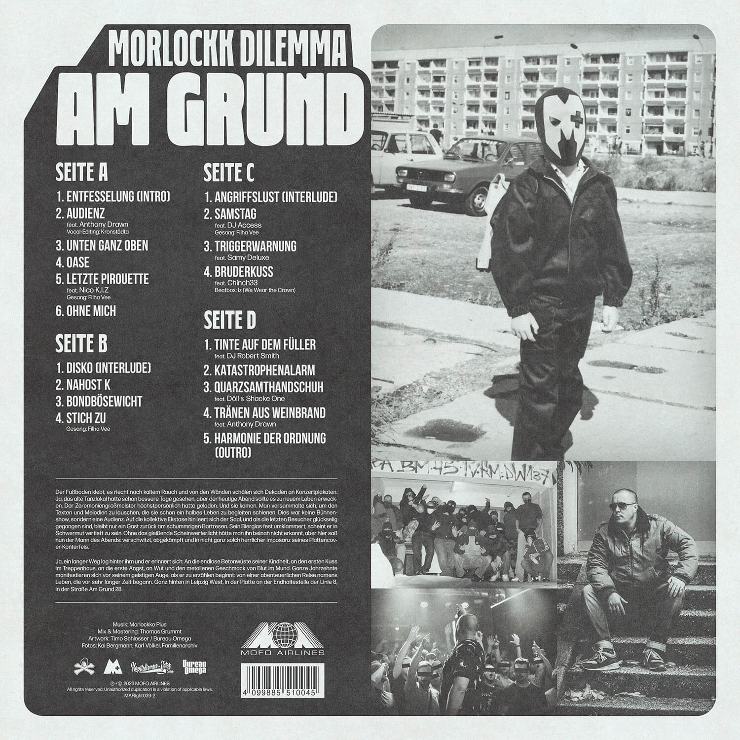 Morlockk Dilemma - Am Grund 2LP (LTD Blue-Edition, inkl. Comic)