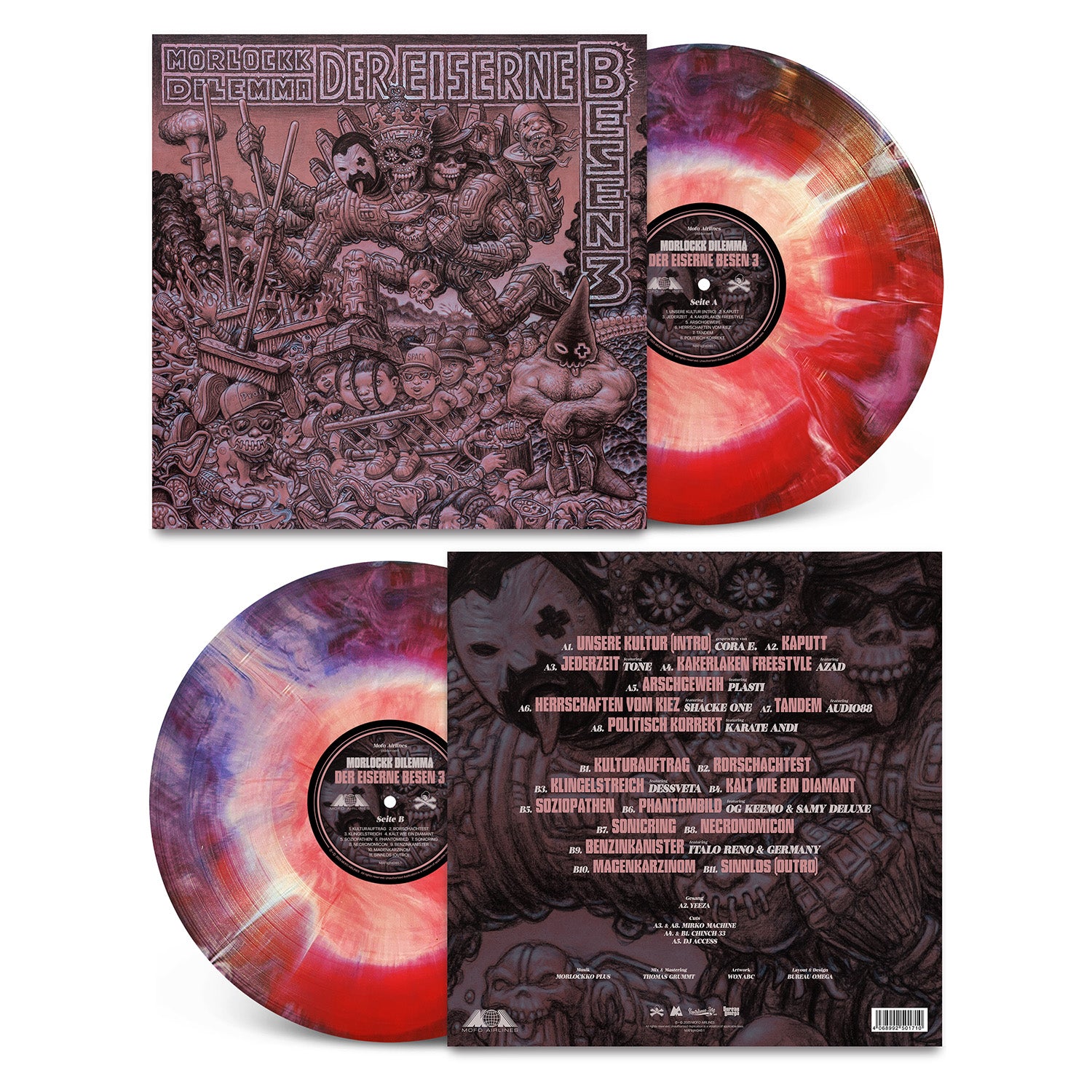 Morlockk Dilemma - Der Eiserne Besen 3 LP (LTD Tie Dye-Edition)