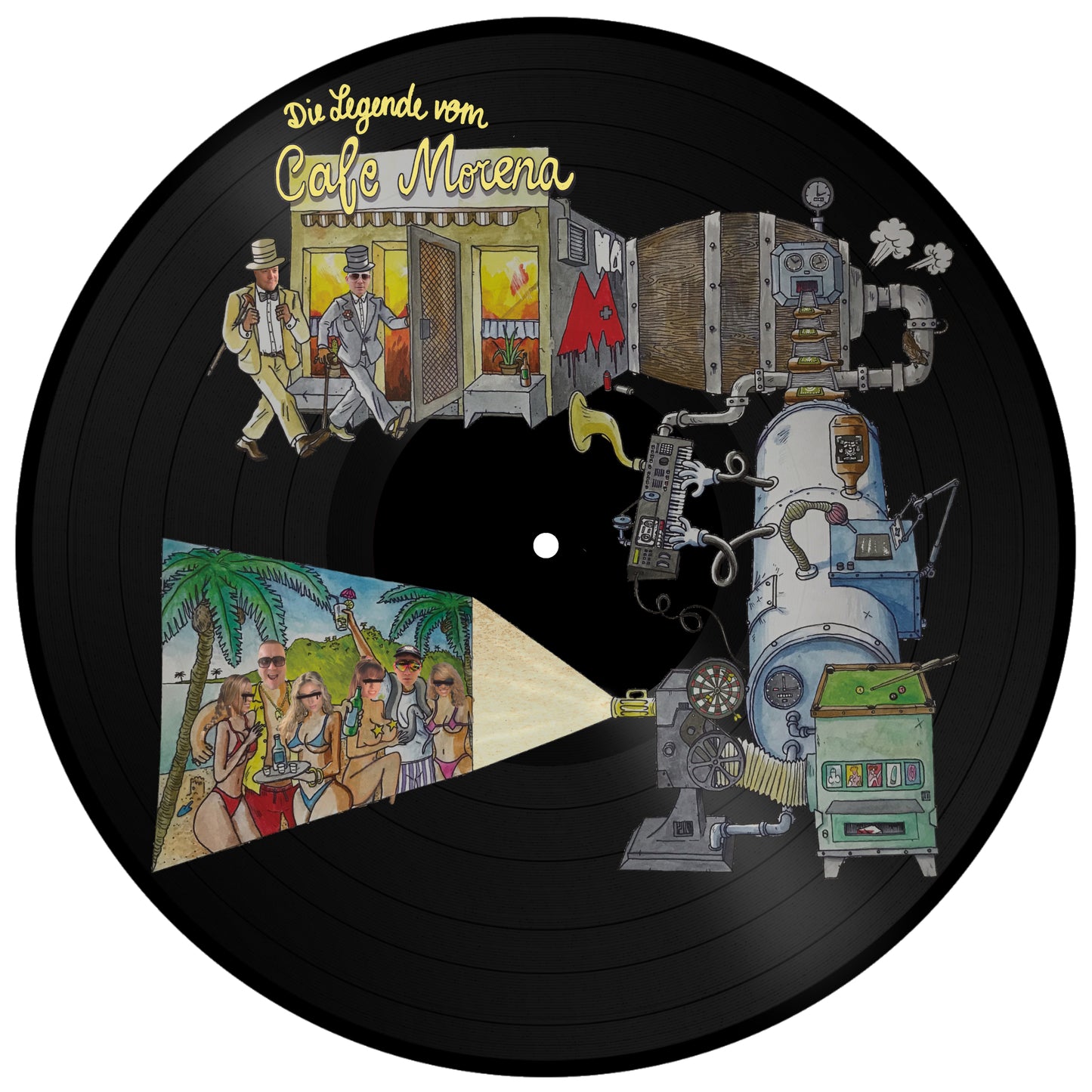 Shacke One & Morlockk Dilemma - Die Legende vom Cafe Morena LP (PICTURE DISC)